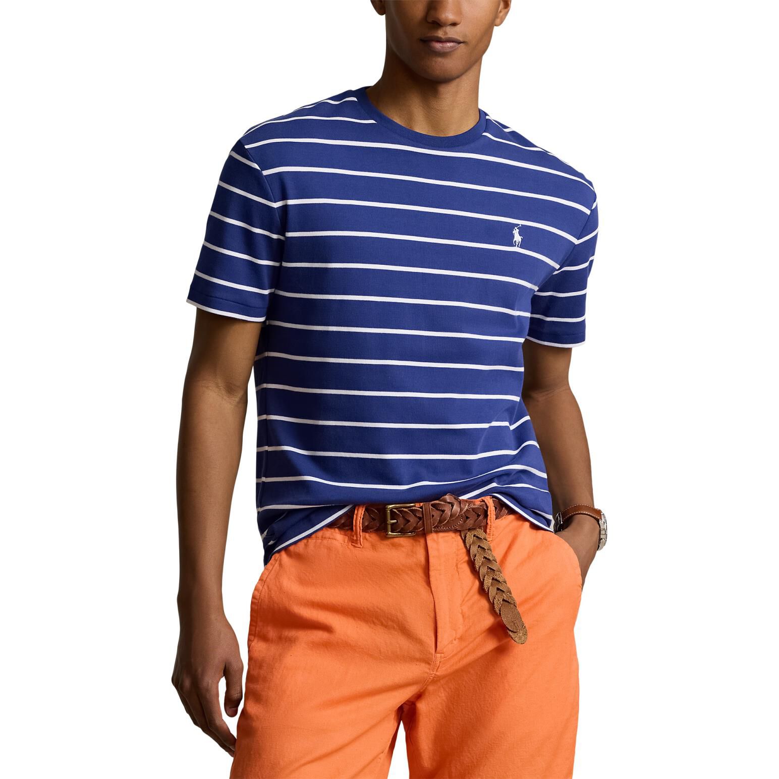 Polo Ralph Lauren Classic Fit Striped Soft Cotton T Shirt Ballantynes Department Store